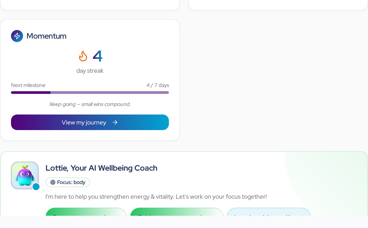 Wellbeing Events & Achievements preview